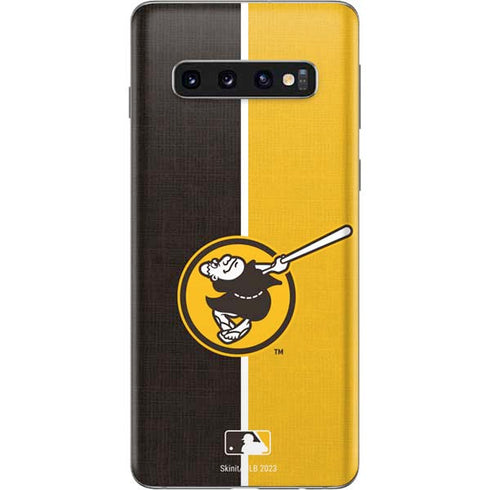 MLB San Diego Padres Split Galaxy S10 Skin