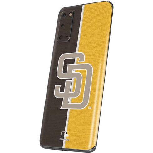 MLB San Diego Padres Split Galaxy S20 Skin