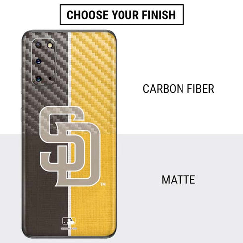 MLB San Diego Padres Split Galaxy S20 Skin