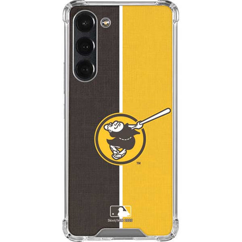 MLB San Diego Padres Split Galaxy S23 Plus Clear Case