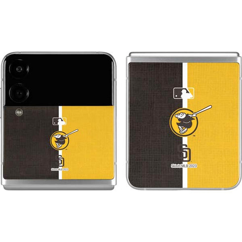 MLB San Diego Padres Split Galaxy Z Flip4 5G Skin