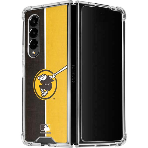 MLB San Diego Padres Split Galaxy Z Fold4 5G Clear Case