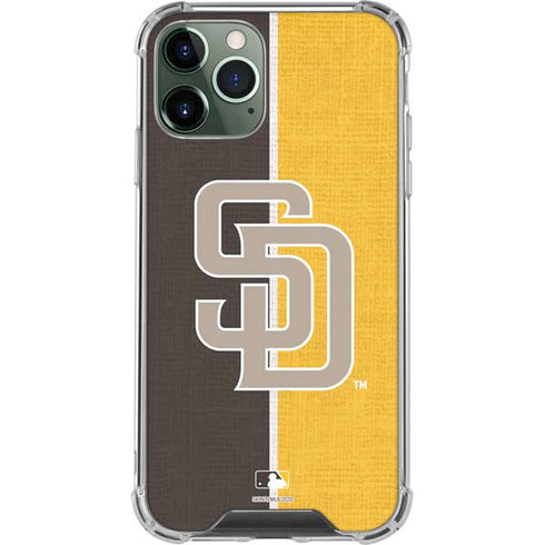 MLB San Diego Padres Split iPhone 11 Pro Max Clear Case