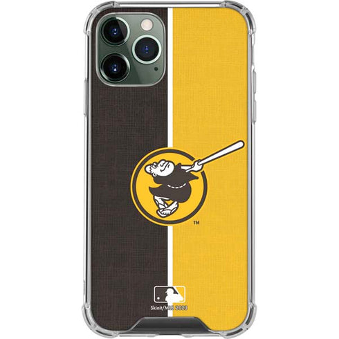 MLB San Diego Padres Split iPhone 12 Pro Clear Case
