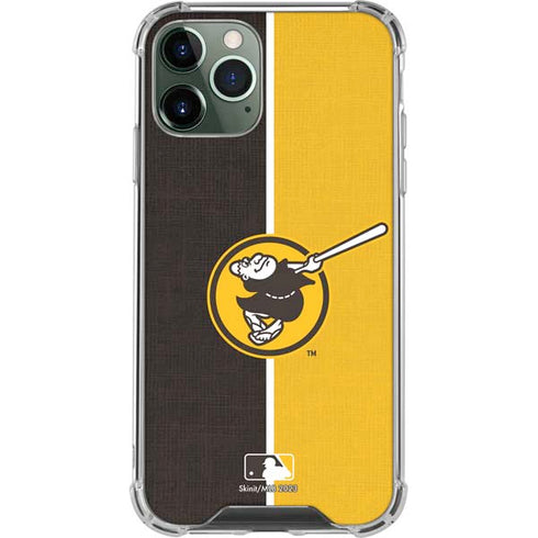 MLB San Diego Padres Split iPhone 12 Pro Max Clear Case