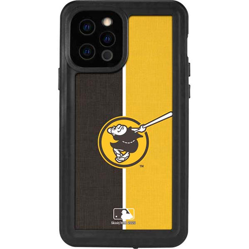 MLB San Diego Padres Split iPhone 12 Pro Waterproof Case