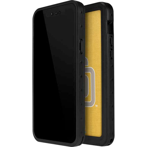 MLB San Diego Padres Split iPhone 13 Mini Waterproof Case