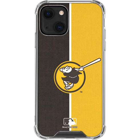 MLB San Diego Padres Split iPhone 15 Plus Clear Case