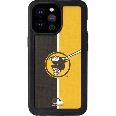 MLB San Diego Padres Split iPhone 14 Pro Max Waterproof Case