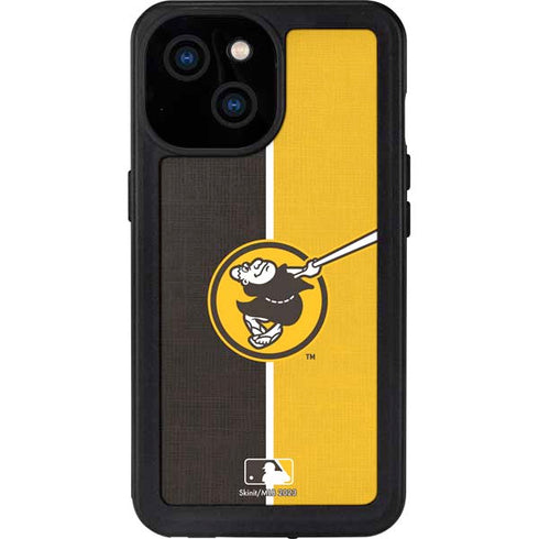 MLB San Diego Padres Split iPhone 15 Waterproof Case