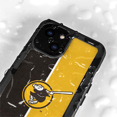 MLB San Diego Padres Split iPhone 15 Waterproof Case
