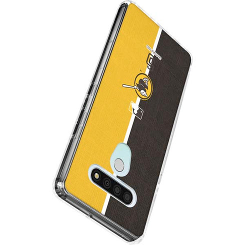 MLB San Diego Padres Split LG Stylo 6 Clear Case