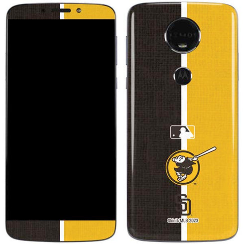 MLB San Diego Padres Split Moto E5 Plus Skin