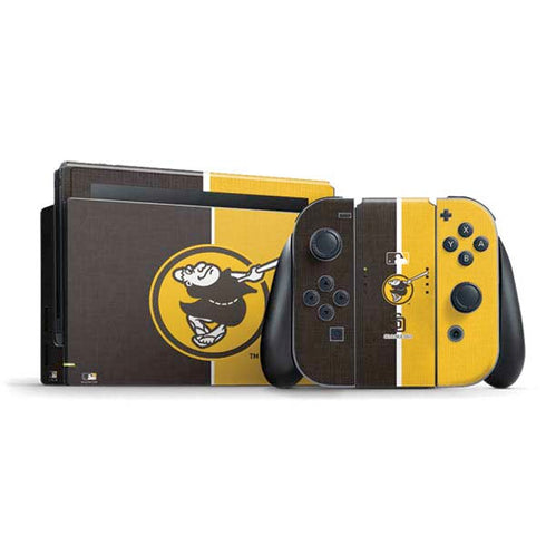 MLB San Diego Padres Split Nintendo Switch Bundle Skin