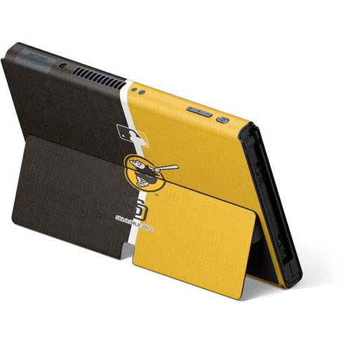 MLB San Diego Padres Split Nintendo Switch OLED (2021) Skin