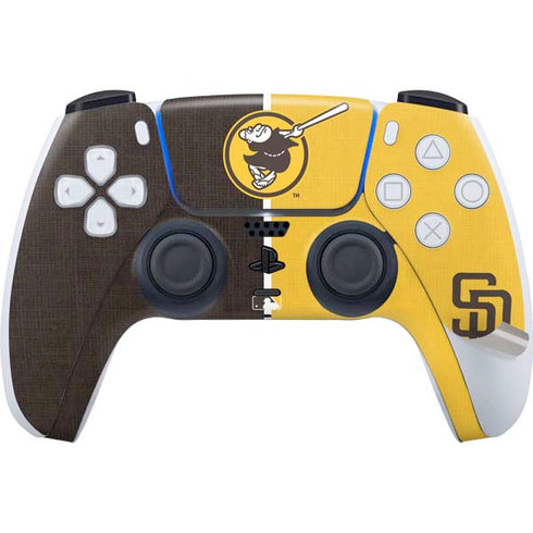 MLB San Diego Padres Split PS5 Controller Skin