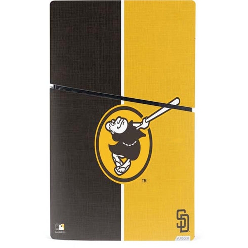 MLB San Diego Padres Split PS5 Slim Digital Edition Bundle Skin