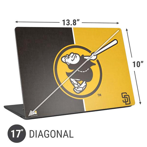 MLB San Diego Padres Split Universal Laptop 17in (13.8 x 10in) Skin