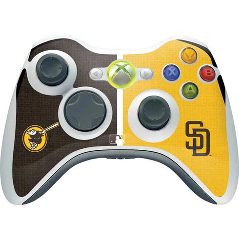 MLB San Diego Padres Split Xbox 360 Wireless Controller Skin