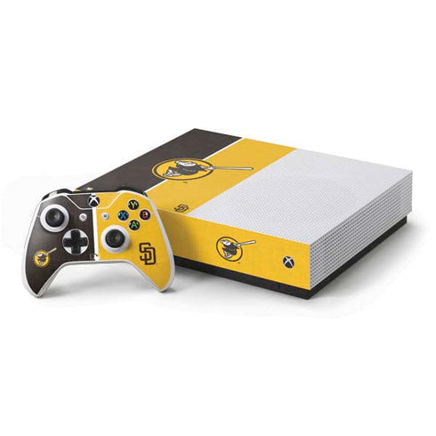 MLB San Diego Padres Split Xbox One S All-Digital Edition Bundle Skin
