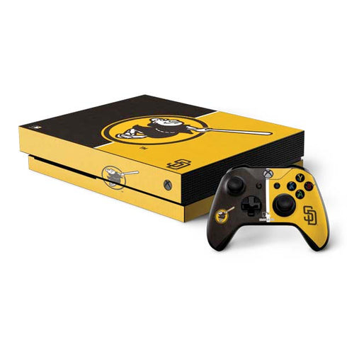 MLB San Diego Padres Split Xbox One X Bundle Skin