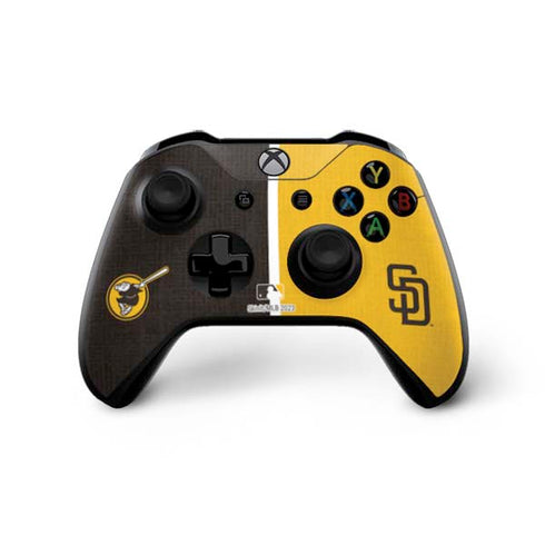 MLB San Diego Padres Split Xbox One X Controller Skin