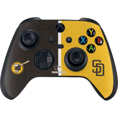 MLB San Diego Padres Split Xbox Series X Controller Skin