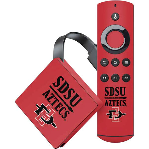 San Diego State University Aztecs Red Amazon Fire TV Skin