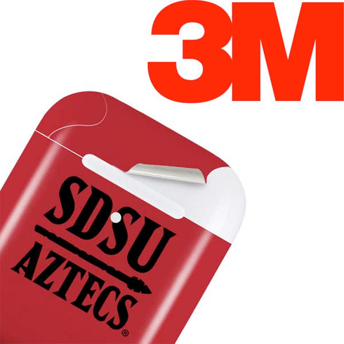 San Diego State University Aztecs Red Apple AirPods Skin