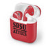 San Diego State University Aztecs Red Apple AirPods Skin