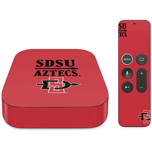 San Diego State University Aztecs Red Apple TV Skin
