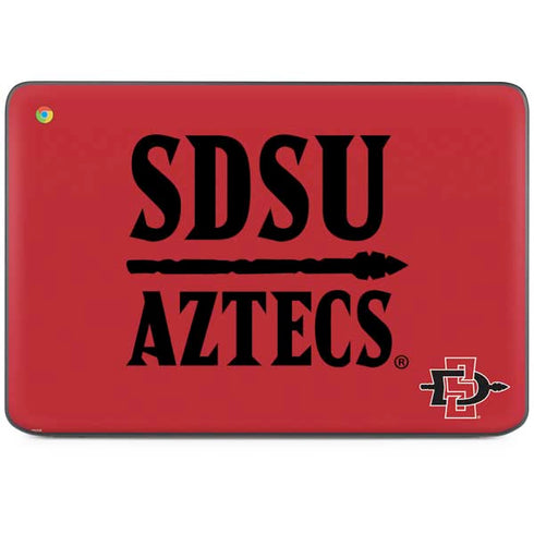San Diego State University Aztecs Red HP Chromebook Skin