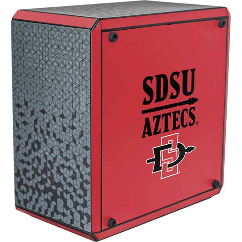 San Diego State University Aztecs Red Cooler Master MasterBox Q300L Mini Tower Skin