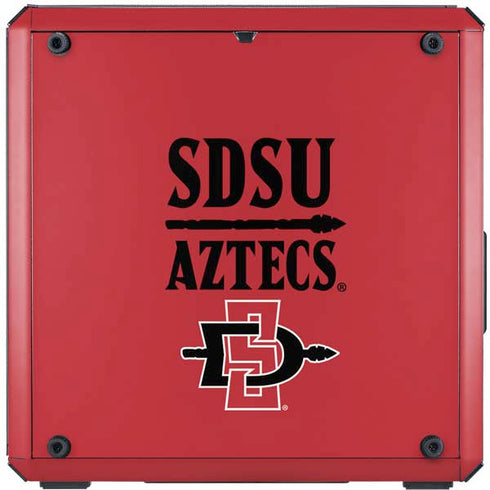 San Diego State University Aztecs Red Cooler Master MasterBox Q300L Mini Tower Skin