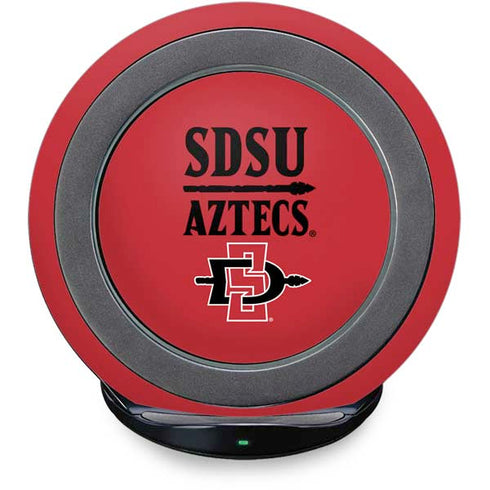 San Diego State University Aztecs Red Fast Charge Wireless Charging Stand Skin