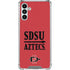 San Diego State University Aztecs Red Galaxy A13 5G Clear Case