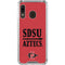 San Diego State University Aztecs Red Galaxy A30 Clear Case