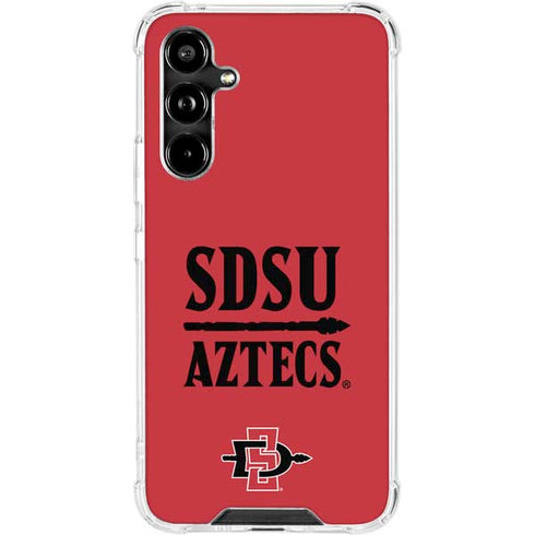 San Diego State University Aztecs Red Galaxy A54 5G Clear Case