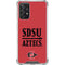 San Diego State University Aztecs Red Galaxy A72 5G Clear Case