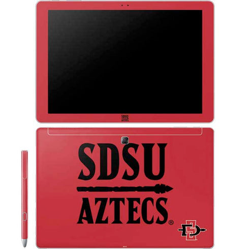 San Diego State University Aztecs Red Galaxy Book 12in Skin