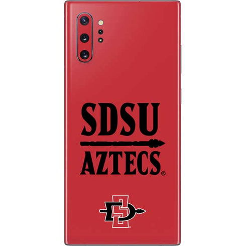 San Diego State University Aztecs Red Galaxy Note 10 Plus Skin