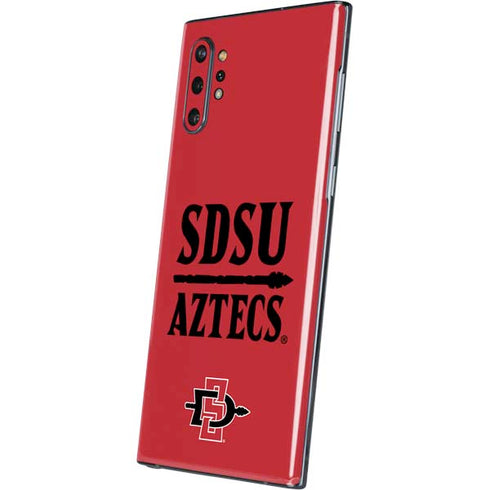 San Diego State University Aztecs Red Galaxy Note 10 Plus Skin