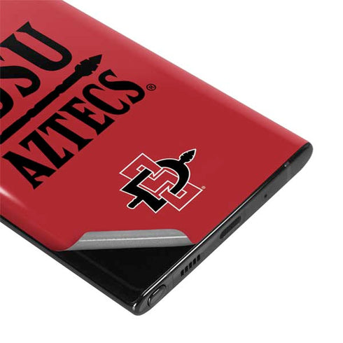 San Diego State University Aztecs Red Galaxy Note 10 Plus Skin