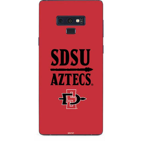 San Diego State University Aztecs Red Galaxy Note 9 Skin