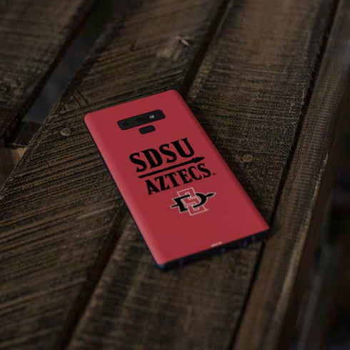 San Diego State University Aztecs Red Galaxy Note 9 Skin