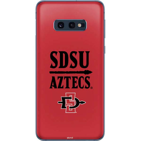 San Diego State University Aztecs Red Galaxy S10e Skin