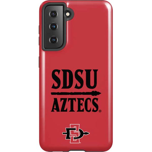 San Diego State University Aztecs Red Galaxy S21 5G Pro Case