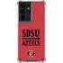 San Diego State University Aztecs Red Galaxy S21 Ultra 5G Clear Case