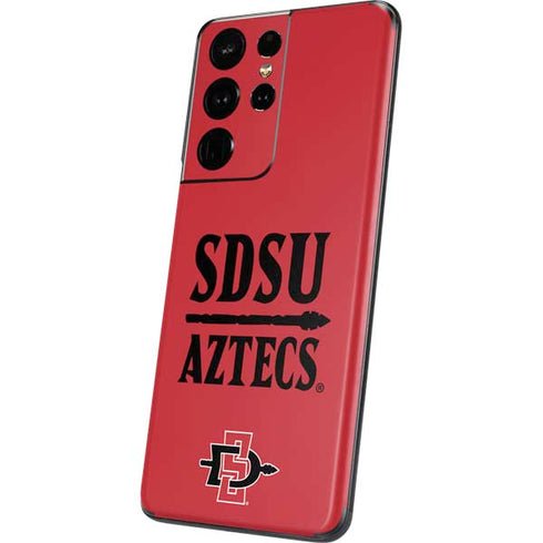 San Diego State University Aztecs Red Galaxy S21 Ultra 5G Skin