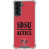 San Diego State University Aztecs Red Galaxy S22 Clear Case